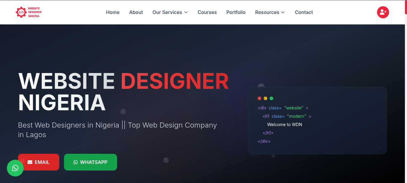 website designer Nigeria